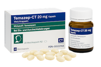 Temazepam 20 mg capsules CT